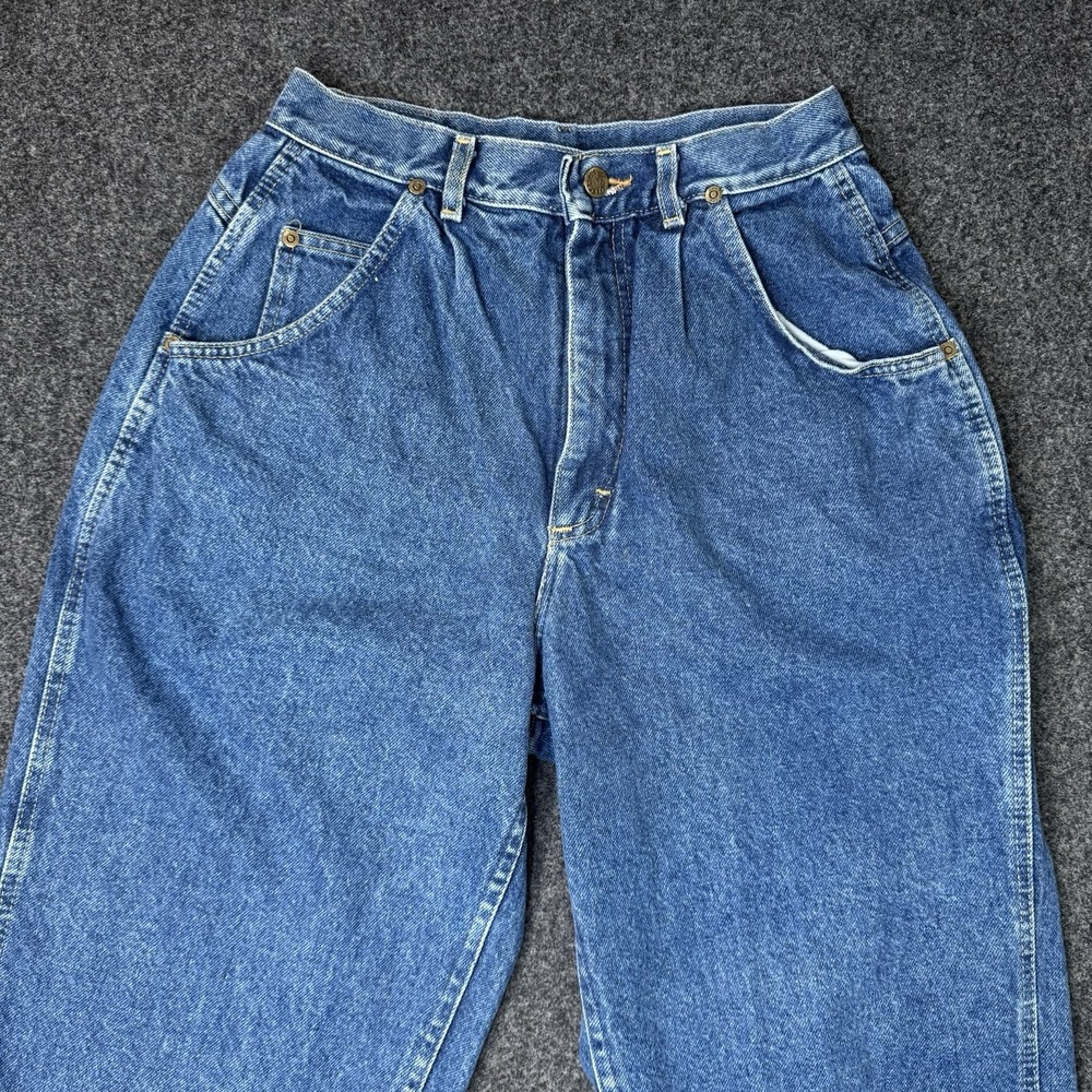 Vintage Lee Skyriders Jeans Womens 29x32 High Waist Tapered Mom Actual 26x30